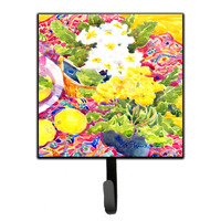 "Caroline's Treasures 6062SH4 Flower-Primroses Leash Holder or Key Hook, Small, Multicolor"