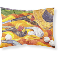 "Caroline's Treasures 6063PILLOWCASE Golf Clubs Golfer Moisture Wicking Fabric Standard Pillowcase, Large, Multicolor"