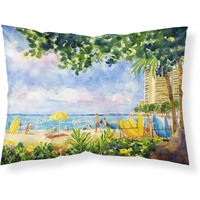 "Caroline's Treasures 6065PILLOWCASE Beach Resort View From The Condo Moisture Wicking Fabric Standard Pillowcase, Large, Multicolor"