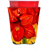 Flower - Amaryllis Red Solo Cup Beverage Insulator Hugger