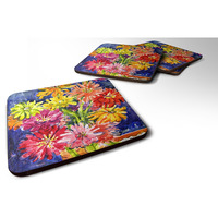 "Caroline's Treasures 6069FC Flower-Gerber Daisies Foam Coasters (Set of 4), 3.5"" H x 3.5"" W, Multicolor"