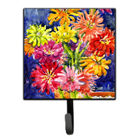 "Caroline's Treasures 6069SH4 Flower-Gerber Daisies Leash Holder or Key Hook, Small, Multicolor"