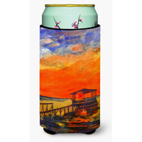 Sunset at the Dock Tall Boy Beverage Insulator Beverage Insulator Hugger