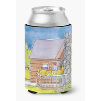 Cat Love at the Log Cabin Can or Bottle Beverage Insulator Hugger