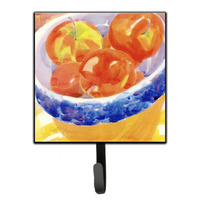 "Caroline's Treasures 6109SH4 Bowl of Apples Leash Holder or Key Hook, Small, Multicolor"