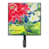 "Caroline's Treasures 6126SH4 Flower Leash Holder or Key Hook, Small, Multicolor"