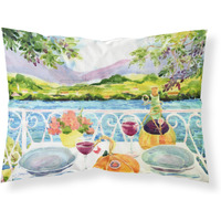 "Caroline's Treasures Afternoon of Grape Delights Wine Fabric Standard Pillowcase 6139PILLOWCASE, Multicolor"