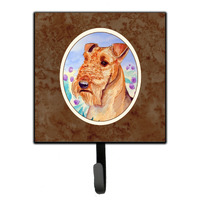"Caroline's Treasures Airedale Terrier in Flowers Leash or Key Holder 7007SH4, Small, Multicolor"