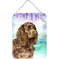 "Caroline's Treasures 7008DS1216 American Water Spaniel Aluminium Metal Wall or Door Hanging Prints, 16"" x 12"", Multicolor"