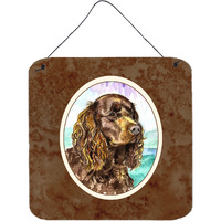 "Caroline's Treasures American Water Spaniel Wall or Door Hanging Prints 7008DS66, 6HX6W, Multicolor"