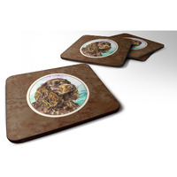 "Caroline's Treasures 7008FC American Water Spaniel Foam Coasters (Set of 4), 3.5"", Multicolor"