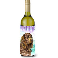 American Water Spaniel Wine Bottle Beverage Insulator Beverage Insulator Hugger