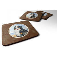 "Caroline's Treasures 7012FC Momma's Love Bernese Mountain Dog Foam Coasters (Set of 4), 3.5"", Multicolor"