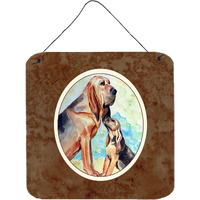 "Caroline's Treasures Bloodhound Momma's Love Wall or Door Hanging Prints 7014DS66, 6HX6W, Multicolor"