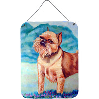 "Caroline's Treasures 7016DS1216 Brussels Griffon Aluminium Metal Wall or Door Hanging Prints, 16"" x 12"", Multicolor"