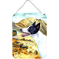 "Caroline's Treasures Canaan Dog Aluminium Metal Wall or Door Hanging Prints, 16"" x 12"", Multicolor"