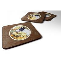 "Caroline's Treasures 7018FC Canaan Dog Foam Coasters (Set of 4), 3.5"", Multicolor"