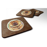 "Caroline's Treasures 7020FC Chow Chow Foam Coasters (Set of 4), 3.5"", Multicolor"
