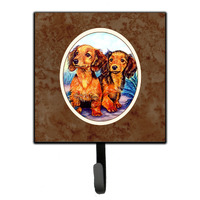 "Caroline's Treasures Long Hair Red Dachshund Two Peas Leash or Key Holder 7022SH4, Small, Multicolor"