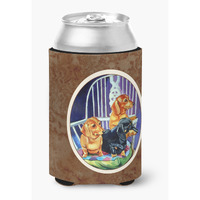"Caroline's Treasures 7025CC Dachshund Two Red And A Black And Tan Can Or Bottle Hugger, Multicolor"