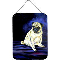 "Caroline's Treasures Pug Penny for Your Thoughts Aluminium Metal Wall or Door Hanging Prints, 16"" x 12"", Multicolor"