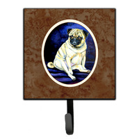 "Caroline's Treasures Fawn Pug Penny for your thoughts Leash or Key Holder 7026SH4, Small, Multicolor"