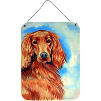 "Caroline's Treasures 7029DS1216 Irish Setter Aluminium Metal Wall or Door Hanging Prints, 16"" x 12"", Multicolor"