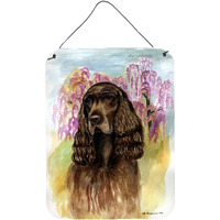 "Caroline's Treasures 7033DS1216 Field Spaniel Aluminium Metal Wall or Door Hanging Prints, 16"" x 12"", Multicolor"