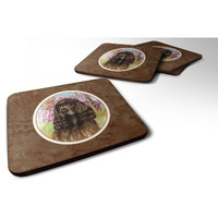 "Caroline's Treasures 7033FC Field Spaniel Foam Coasters (Set of 4), 3.5"", Multicolor"