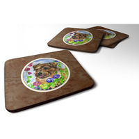 "Caroline's Treasures 7035FC Norfolk Terrier Foam Coasters (Set of 4), 3.5"", Multicolor"