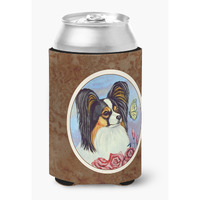"Caroline's Treasures 7036CC Papillon Yellow Butterfly Can Or Bottle Hugger, Multicolor"