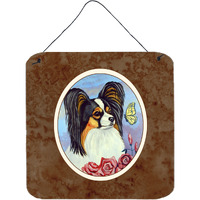 "Caroline's Treasures Papillon Yellow Butterfly Wall or Door Hanging Prints 7036DS66, 6"" x 6"", Multicolor"