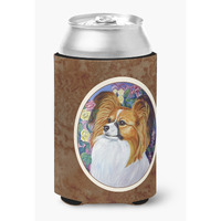 "Caroline's Treasures 7041CC Papillon Can Or Bottle Hugger, Multicolor"