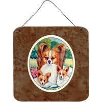"Caroline's Treasures Papillon A Momma's Love Wall or Door Hanging Prints 7042DS66, 6HX6W, Multicolor"