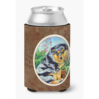 "Caroline's Treasures 7045CC Australian Shepherd Puppy Can Or Bottle Hugger, Multicolor"