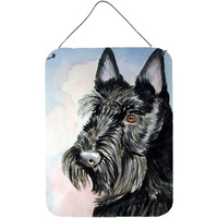 "Caroline's Treasures 7047DS1216 Scottish Terrier Aluminium Metal Wall or Door Hanging Prints, 16"" x 12"", Multicolor"