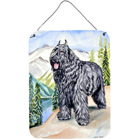 "Caroline's Treasures 7049DS1216 Bouvier Des Flandres Aluminium Metal Wall or Door Hanging Prints, 16"" x 12"", Multicolor"