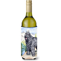 Bouvier des Flandres Wine Bottle Beverage Insulator Beverage Insulator Hugger