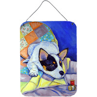 "Caroline's Treasures Australian Cattle Dog Sew Perfect Aluminium Metal Wall or Door Hanging Prints, 16"" x 12"", Multicolor"