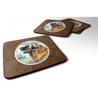 "Caroline's Treasures 7056FC Leonberger Foam Coasters (Set of 4), 3.5"", Multicolor"