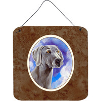 "Caroline's Treasures Weimaraner Azure Skies Wall or Door Hanging Prints 7063DS66, 6"" x 6"", Multicolor"
