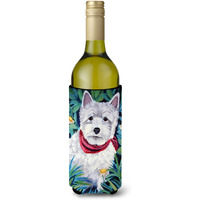 Westie Wine Bottle Beverage Insulator Beverage Insulator Hugger