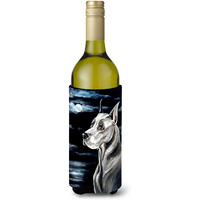 Great Dane Moonlight Wine Bottle Beverage Insulator Beverage Insulator Hugger