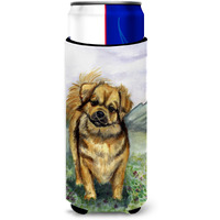 Tibetan Spaniel Ultra Beverage Insulators for slim cans 7075MUK