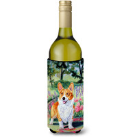 Pembroke Corgi Springtime Wine Bottle Beverage Insulator Beverage Insulator Hugger
