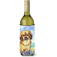 Tibetan Spaniel Wine Bottle Beverage Insulator Beverage Insulator Hugger 7078LITERK