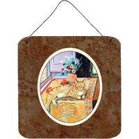 "Caroline's Treasures Cat Wall or Door Hanging Prints 7079DS66, 6HX6W, Multicolor"