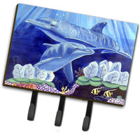 "Caroline's Treasures 7080TH68 Dolphin Under The Sea Leash Holder or Key Hook, Large, Multicolor"