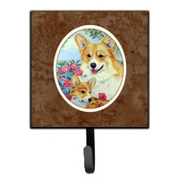 "Caroline's Treasures Corgi Momma loves Roses Leash or Key Holder 7084SH4, Small, Multicolor"