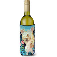 Chinese Crested Wine Bottle Beverage Insulator Beverage Insulator Hugger 7087LITERK